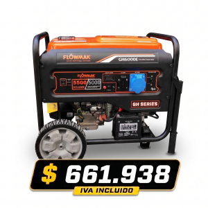 GENERADOR FLOWMAK GASOLINA GH6000E 220V 5000W PE
