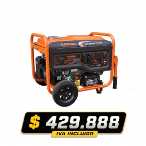 GENERADOR FLOWMAK GASOLI GH3800E 220V 3300W PE