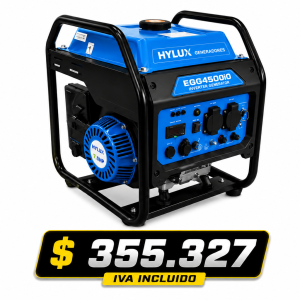 GENERADOR INVERTER MONO EGG4500Io - 3,5 KVA GASOLINA - HYLUX