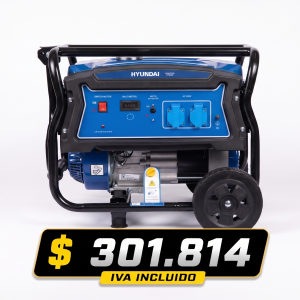 Generador Hyundai Gasolina 2/2,2 Kva/Kw Partida manual monofásico Abierto