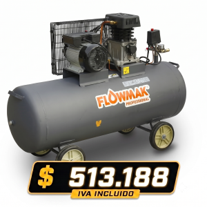 COMPRESOR FLOWMAK ZA65-150L-3HP 8BAR 220V